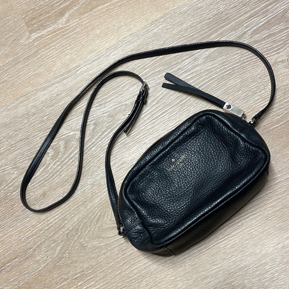 KATE SPADE crossbody black pebbled leather - Picture 6 of 6